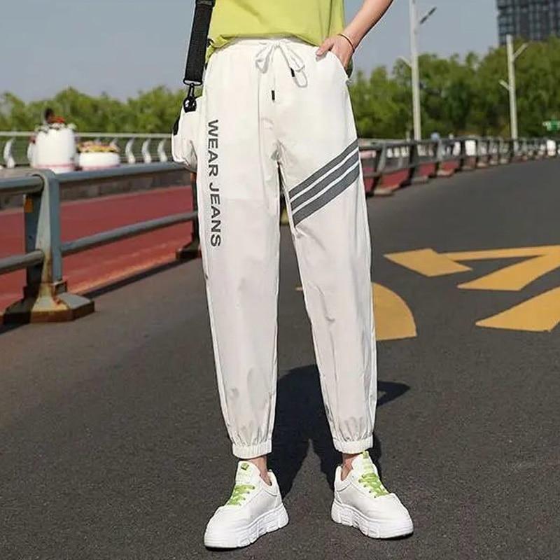 Baggy Sweatpants Women Quick Dry Breathable White Black Harem Pants Women Summer Plus Size Pants Long Harajuku Korean Trousers