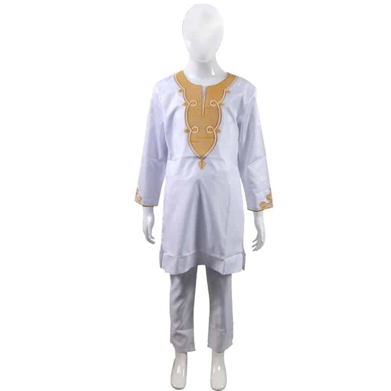 H&D 2019 mens clothes african clothing for men and women couple dress white bazin dashiki embroidery kid boy family clothes