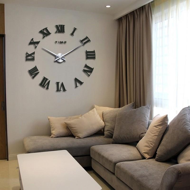 Special Offer 3d Big Acrylic Mirror Wall Clock Diy Quartz Watch Still Life Clocks Modern Home Decoration Living Room Stickers