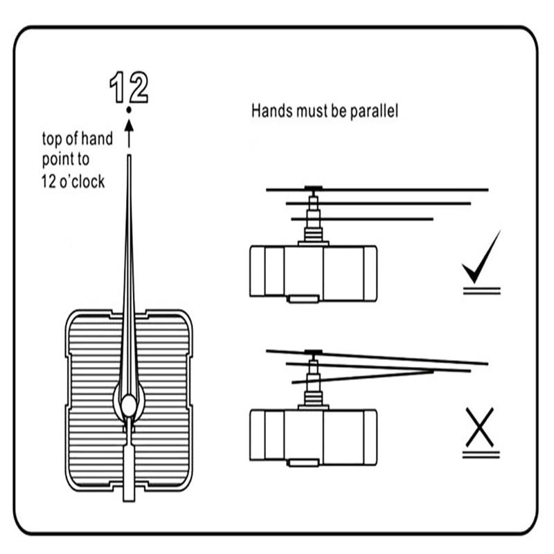 10 Sets Wall Clock Pointer Clock Needles DIY Quartz Clock Movement Mechanism Replacement Repair Kits