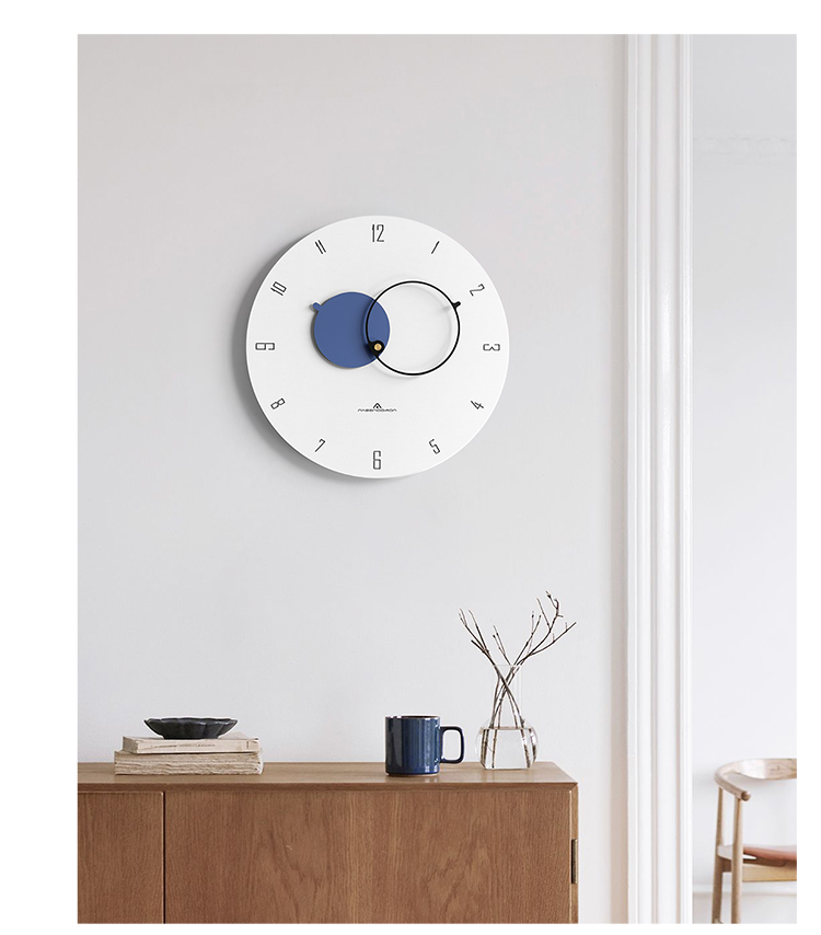 Light Luxury Nordic Wall Clock Living Room Home Fashion Simple Modern and Unique Creative Art Clock Clock