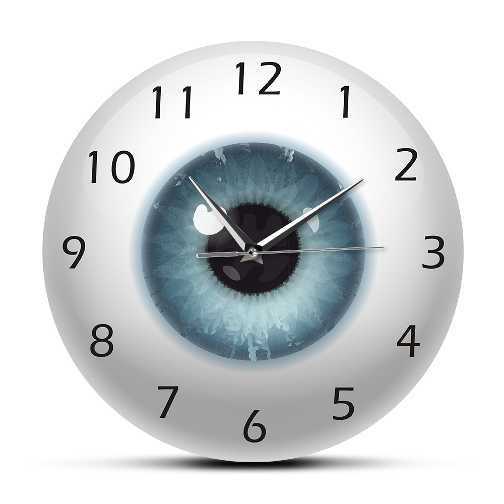 The Eye Eyeball Wall Clock Pupil Core Sight View Ophthalmology Wall Decor Novelty Clocks Ophthalmologist Nurse Christmas Gift