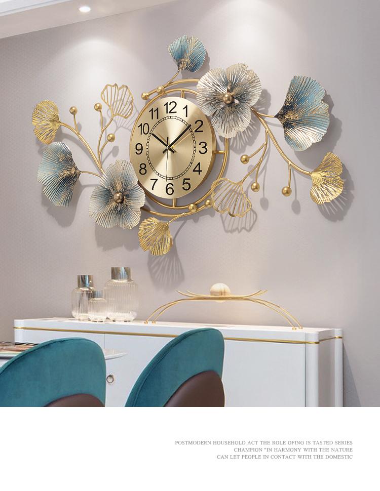 Metal Silent Wall Clocks Mechanism Living Room Decoration Unusual Luxury Golden Digital Wall Clock Modern Design Home Horloge