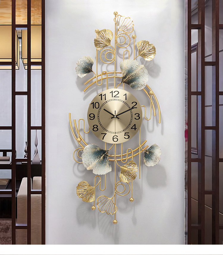 Luxury Silent Wall Clock Chinese Style Digital Large Modern Living Room Wall Clock Art Orologio Da Parete Home Decoration DG50WC