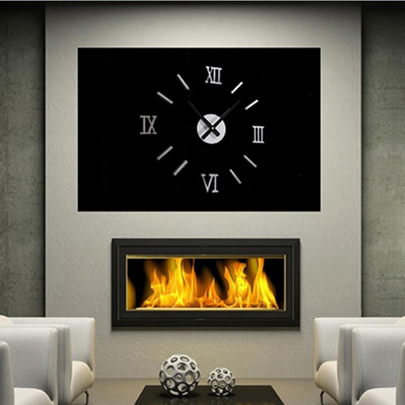 Wall Clock Quartz Watch Modern Design Large Quartz Needle Decorative Clocks Europe Acrylic Stickers Living Room Decoration