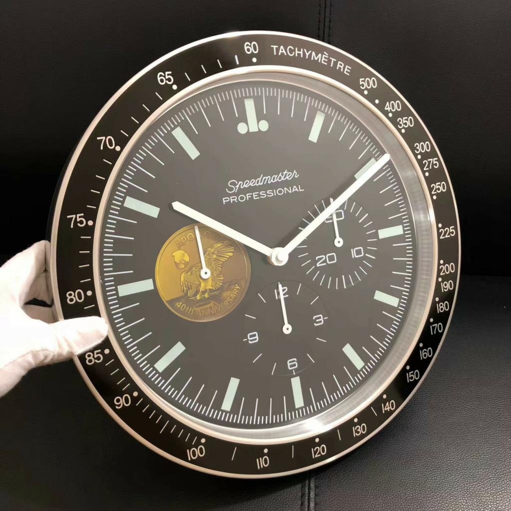 2021 Luxury Wall Clock Speed Master Quartz Clock Modern Design Metal Art Watch Clock Relogio De Parede Horloge