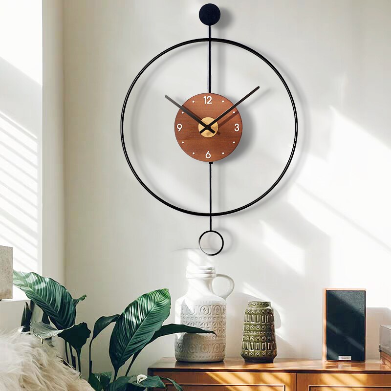 Minimalist Large Wall Clock Modern Design Mechanic Metal Unusual Art Silent Wall Clock Living Room Reloj De Pared Home Decor