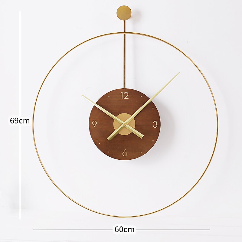 Minimalist Large Wall Clock Modern Design Mechanic Metal Unusual Art Silent Wall Clock Living Room Reloj De Pared Home Decor