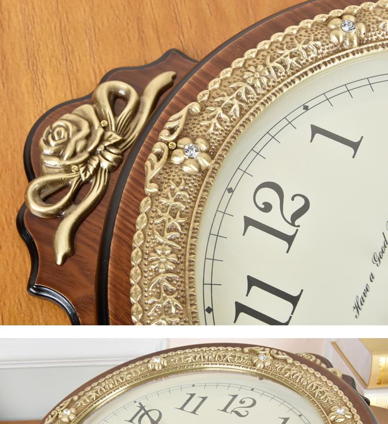Wooden Silent Wall Clocks Mechanism Vintage Decoration Living Room Art Pendulum Digital Wall Clocks Hands Horloge Free Shipping