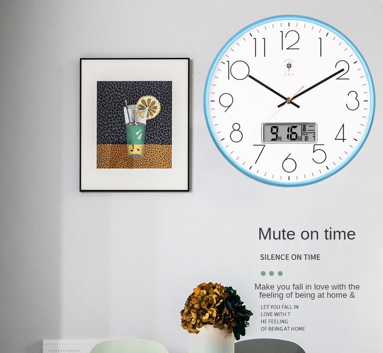 LED digital Wall Clock Modern design Nordic Silent Large Clocks Mechanism Wall Watches round reloj pared decorativo Home Decor