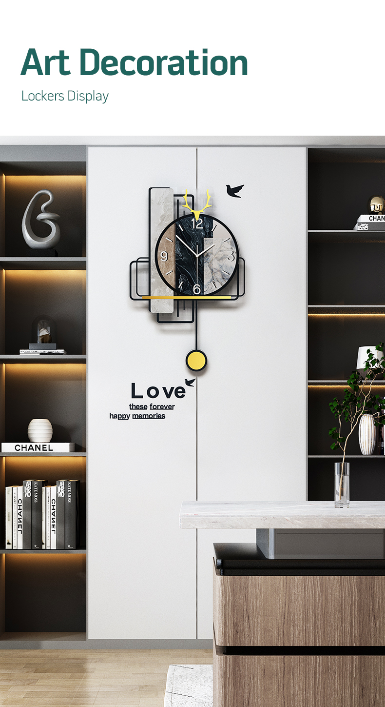 MEISD Modern Design Wall Clock Creative Watch Pendulum Living Room Decorative Grey Horloge Square Art Home Decor Free Shipping