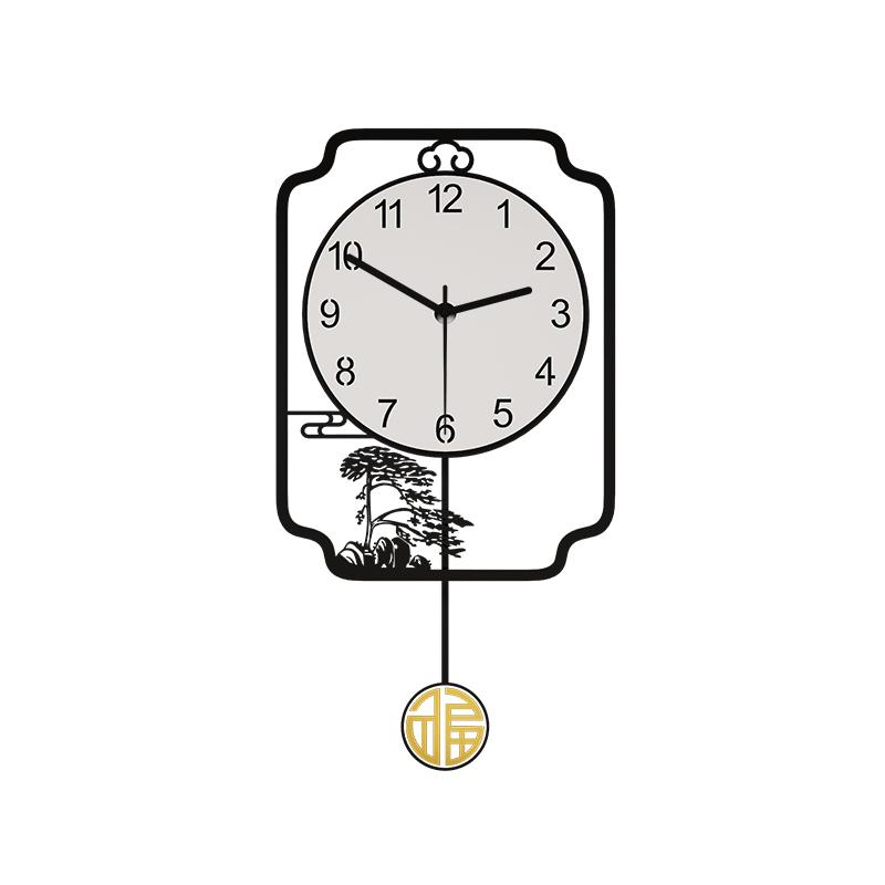 MEISD On Sale Large Vintage Wall Clock Decorative Pendulum Watch Living Room Home Interiors Decor Black Horloge Free Shipping