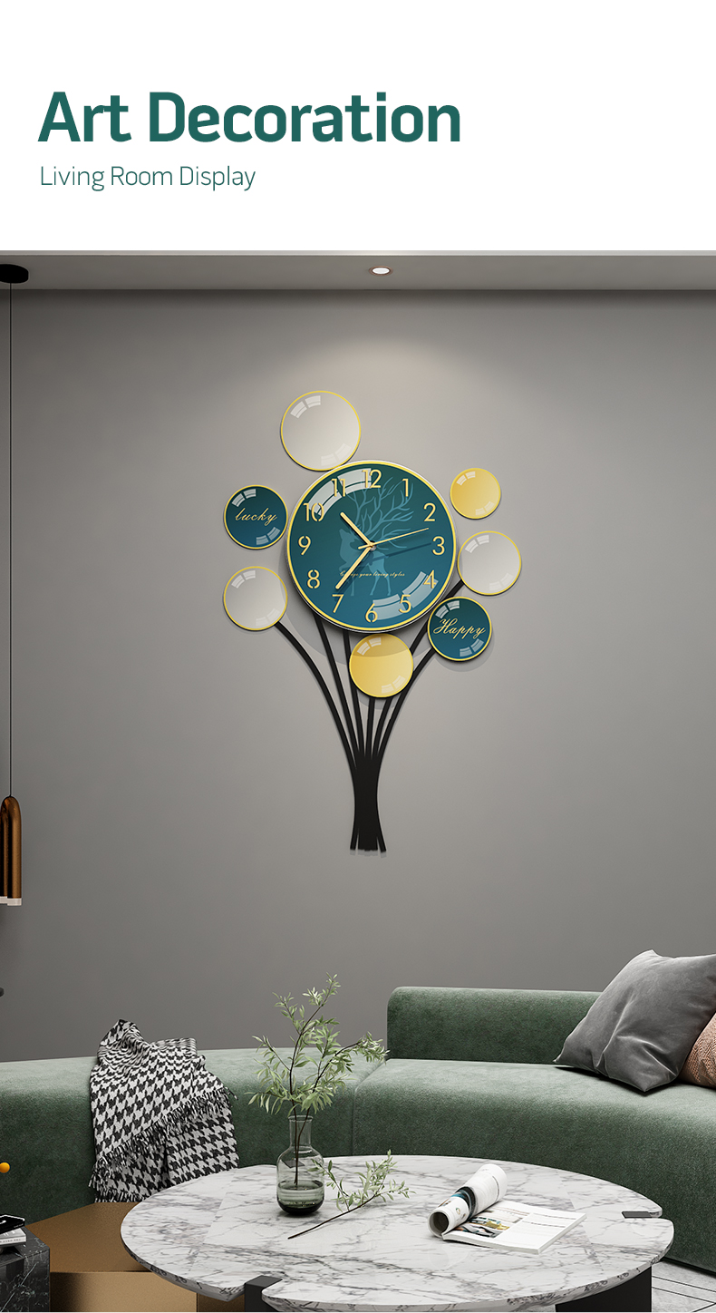 MEISD Modern Balloon Decor Wall Clock 3D Sticker Silent Clock Mechanism With Metal Needle Quartz Watches Clockwork Large Horloge
