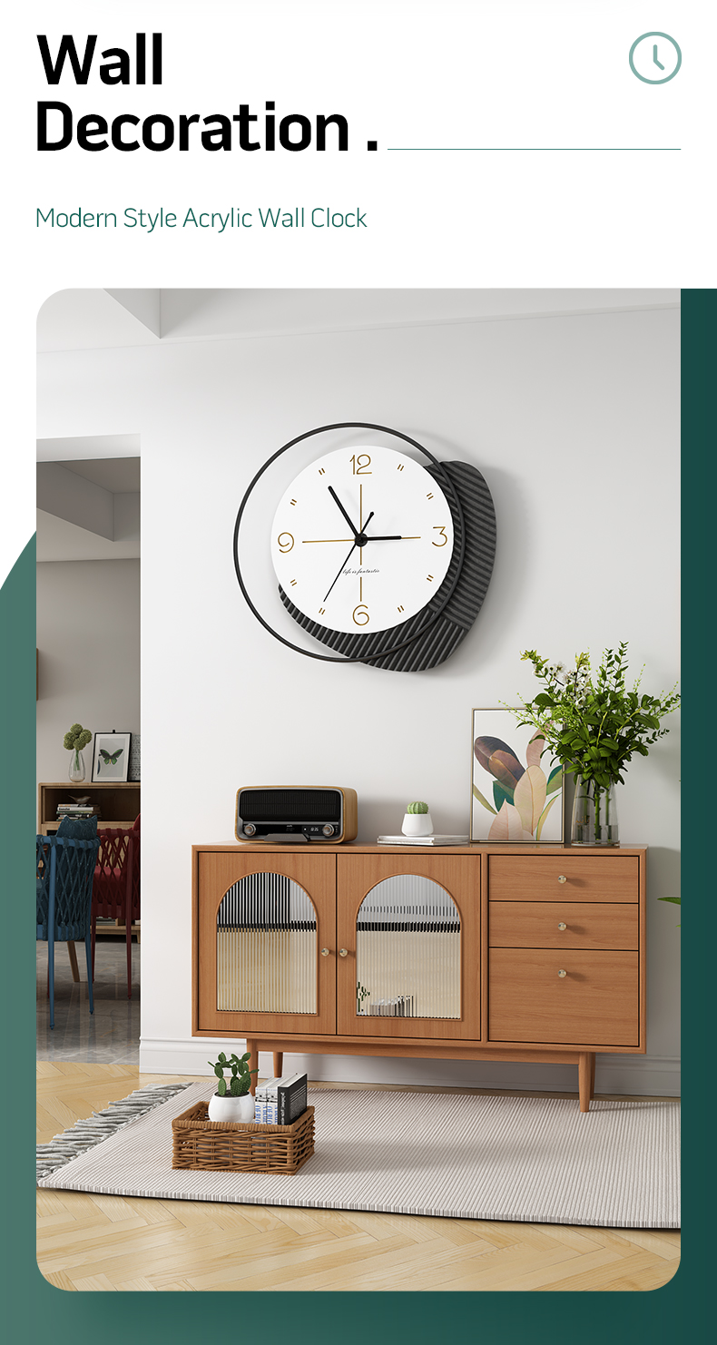 MEISD Large Metal Wall Clock Circle Vintage MDF Board Wood Watch Silent Decorative Horloge Home Interiors Decor Free Shipping