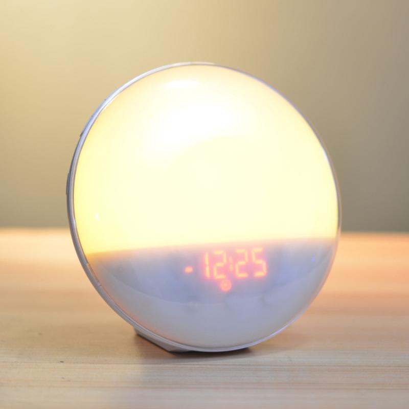 Smart Wake Up Light Workday Alarm Clock Sunrise/Sunset Smart Life Niditon