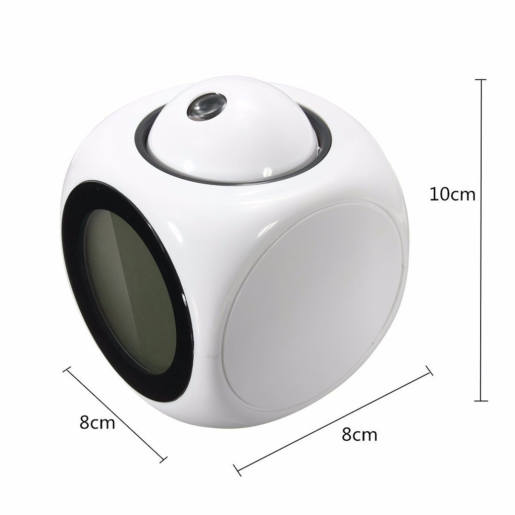 Digital Projecting Alarm Clock Large Display Time Date Temperature Projector Digital Colorful Backlight Table Clock For Home
