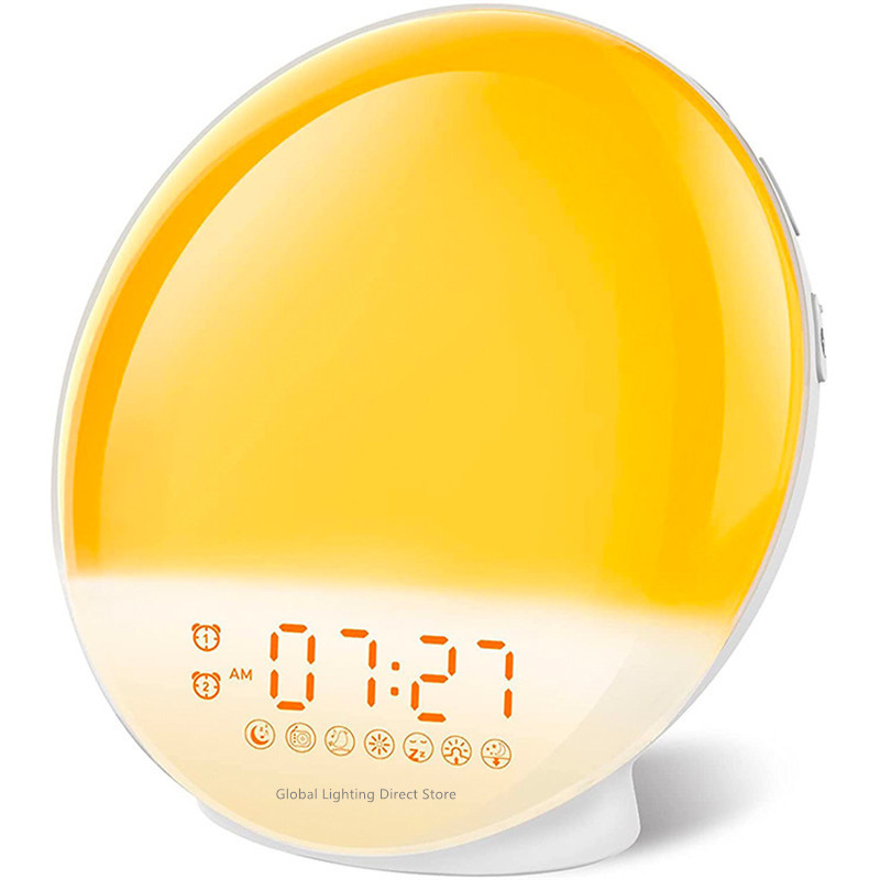 USB 7 Colors WiFi Smart Wake Up Light Workday Alarm Clock Sunrise/Sunset Smart Life Tuya APP Works With Alexa Google Home 20