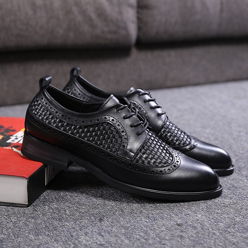 2019 New luxury brand fashion Men tassel loafers shoes leather italian formal dress office footwear oxford shoes for men