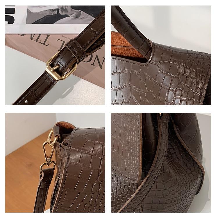 Designer Crocodile Pattern women handbag Large Capacity Shoulder Bags for female 2022 Casual Totes Pu Leather messenger bag