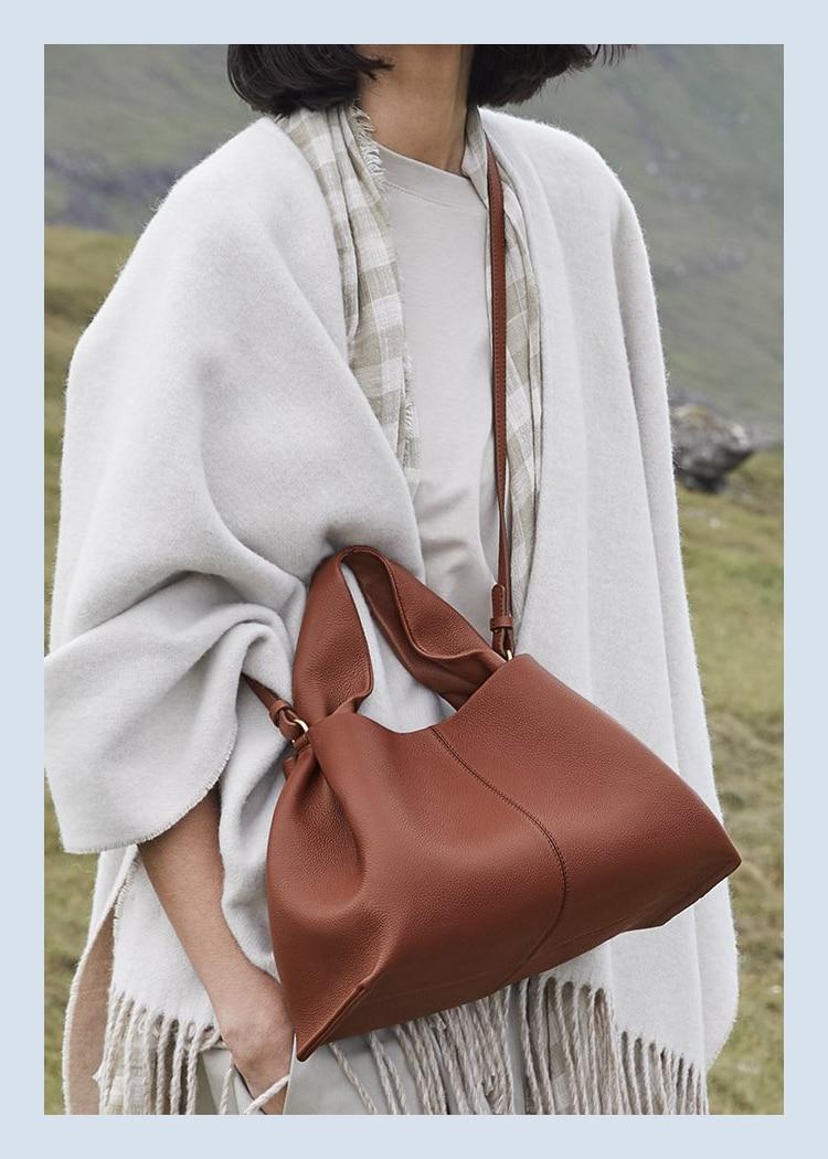 Fashion Ruched Hobos Women Handbag Designer Women Bag Luxury Soft Pu Leather Shoulder Crossbody Bags Lady Simply Tote Purse 2022
