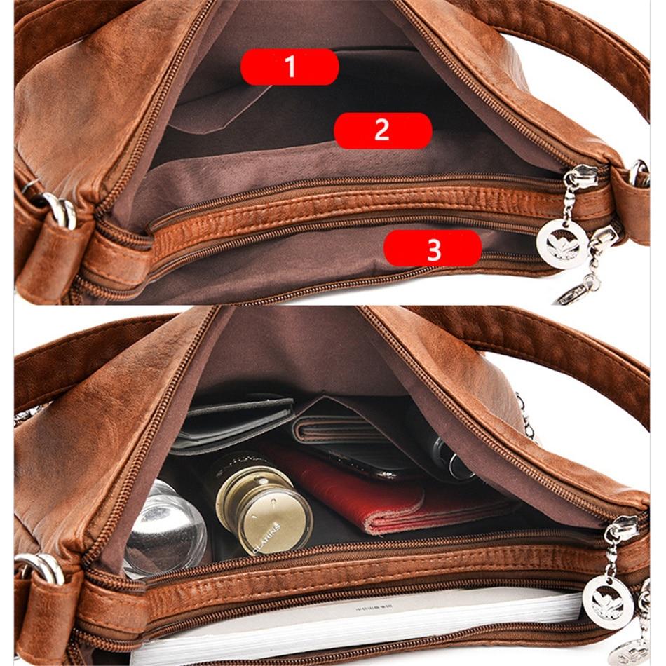 3 In 1 Women Back Pack Bagpack Vintage Women Bag Retro Pu Leather Ladies Casual Tote Designer Shoulder Bag Women's Handbag Sac