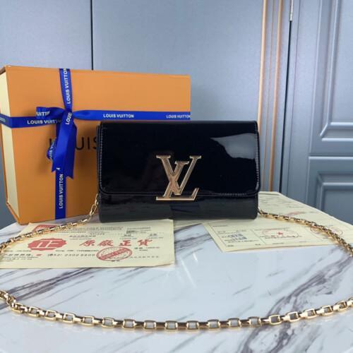 Black Louis Vuitton Chain Bag