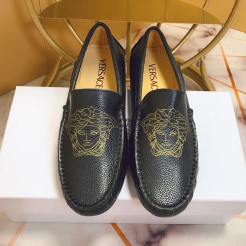 Versace Simple Leather Mens Loafer