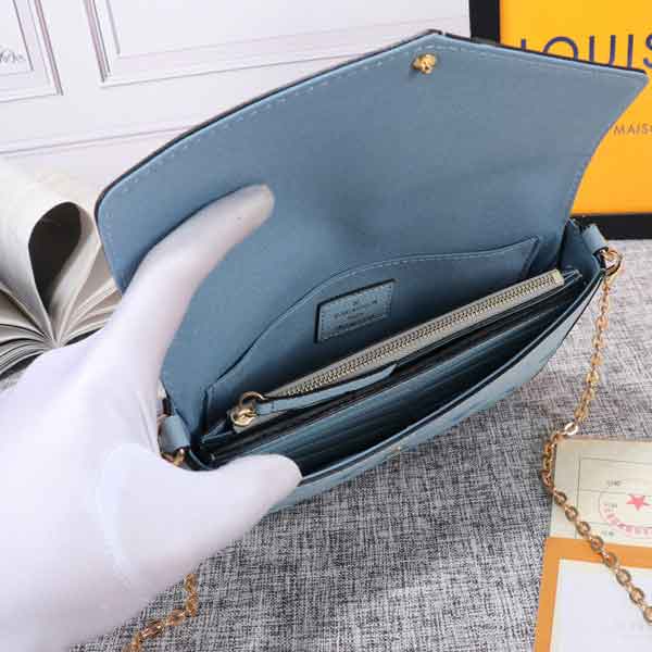 Louis Vuitton Blue Fashion Leather Handbags