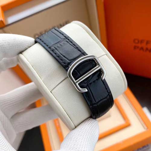 Cartier Quartz Mechanical Leather Wristwatch