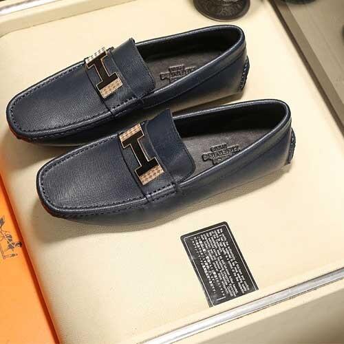 Hermes Male Leather Loafers