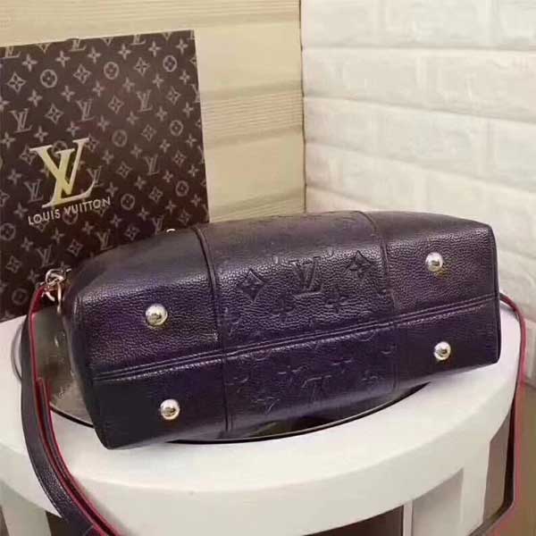 Louis Vuitton Brown Black Monogram Empreinte Leather Shoulder Bag 