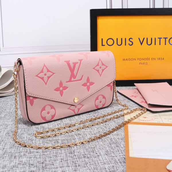 Louis Vuitton Pink Fashion Leather Handbags