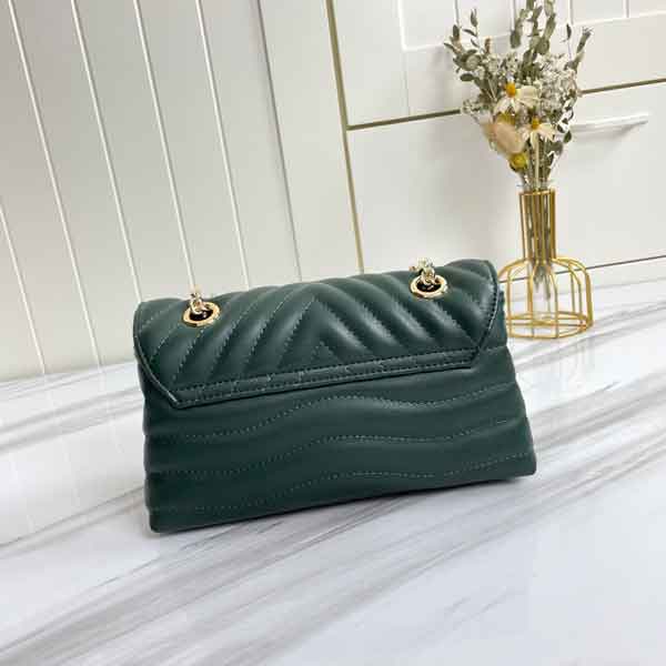 Louis Vuitton Green Wave Chain Handbag 