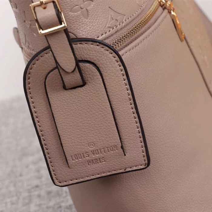 Louis Vuitton Nude Monogram Empreinte Leather Shoulder Bag 