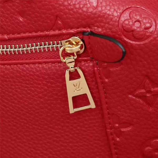 Louis Vuitton Red Monogram Empreinte Leather Shoulder Bag 