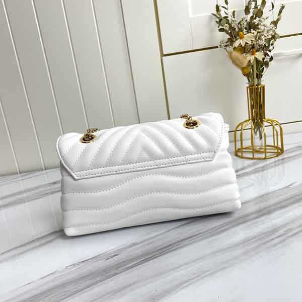 Louis Vuitton White Wave Chain Handbag 
