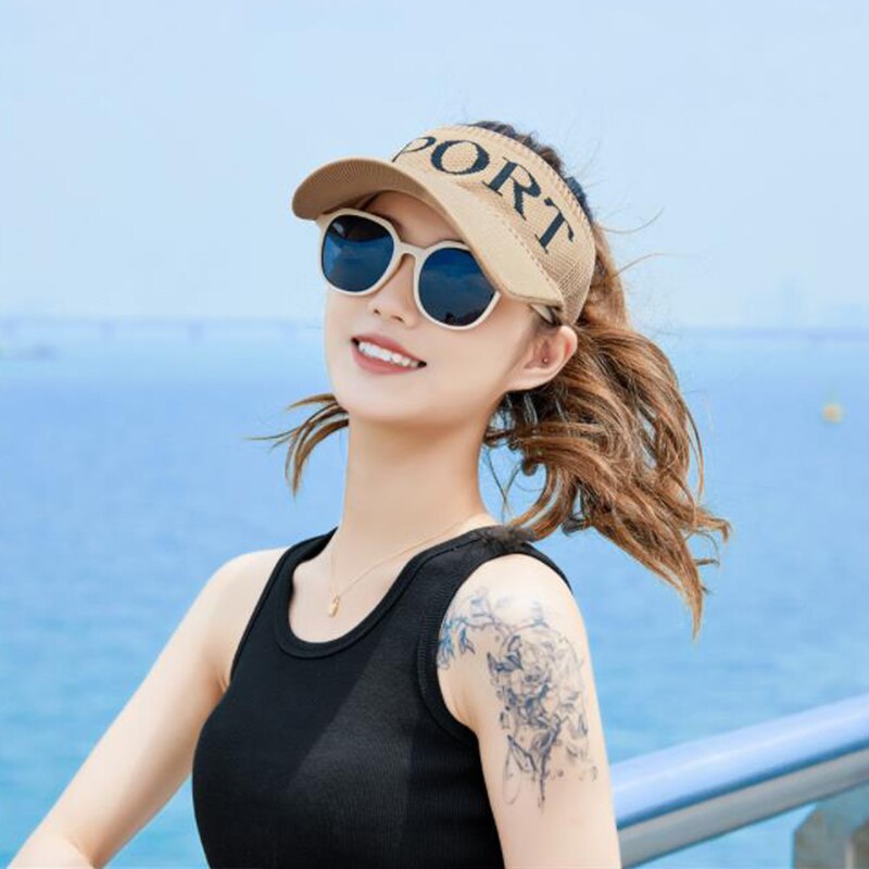 Hat female Korean spring and summer cycling outdoor sports duck tongue baseball cap men's sun hat student sunshade empty top hat