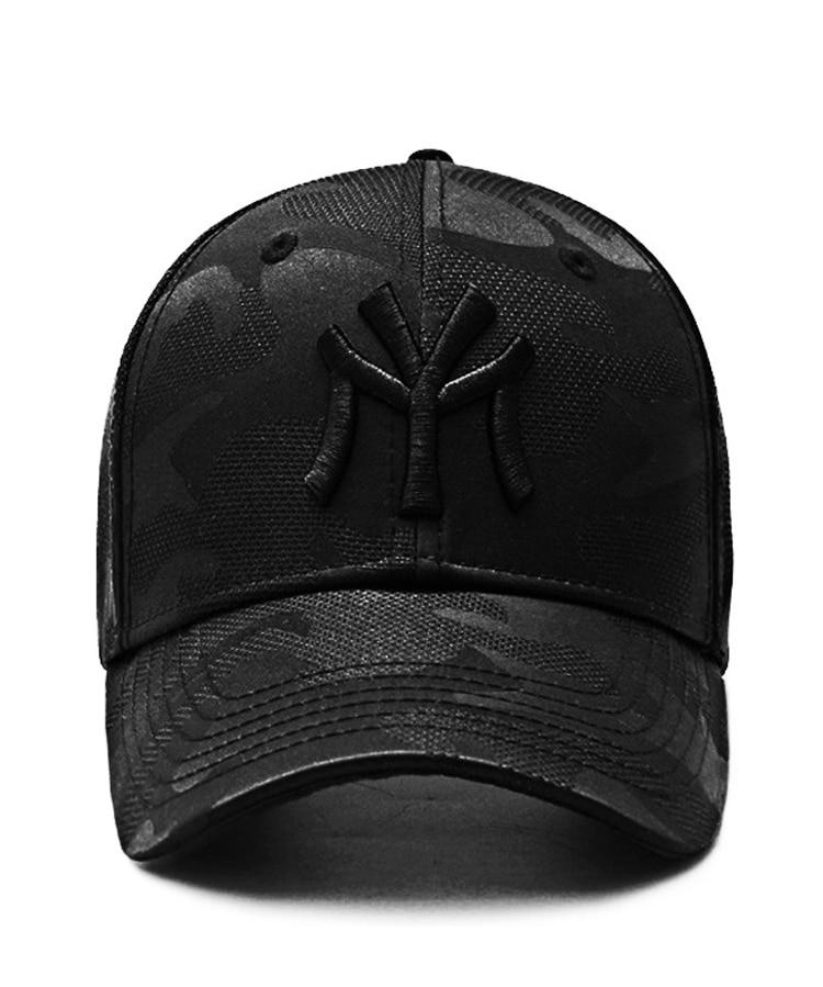 Men's Black Baseball Cap Embroidery Totem Military Camouflage Trucker Hat New Hip Hop Luxury Winter Sun Male Sport Mesh Brand