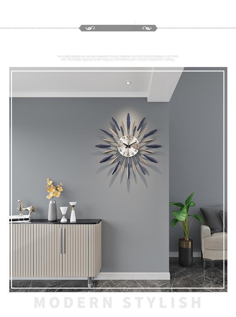 Large Art Digital Wall Clock Mechanic Metal Minimalist Aesthetic Silent Clock Mechanism Reloj Pared Home Decor for Living Room