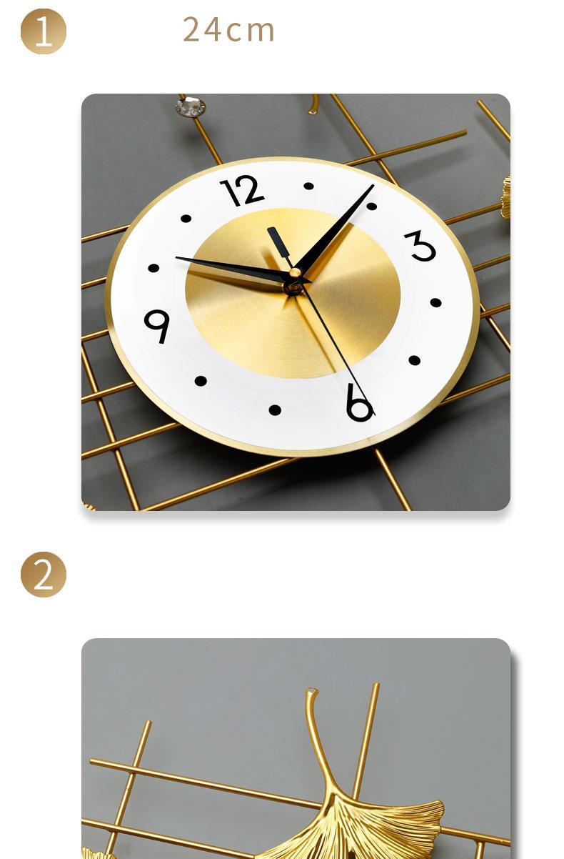 Luxury Wall Clock Modern Design Silent Mechanism Minimalist Metal Clock Aesthetic Horloge Living Room Decoration Accessories