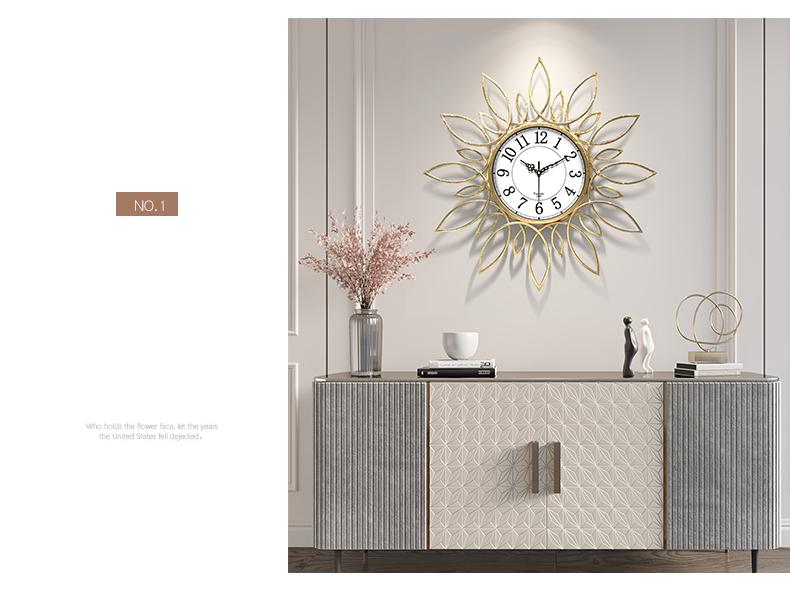 Large Digital Wall Clock Modern Design Luxury Iving Room Metal Wall Clock Kitchen Office Reloj De Pared Wall Decoration Items